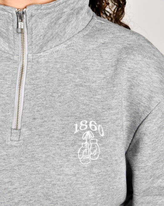 1860 Boxing Half-Zip Sweat – Grey Edition