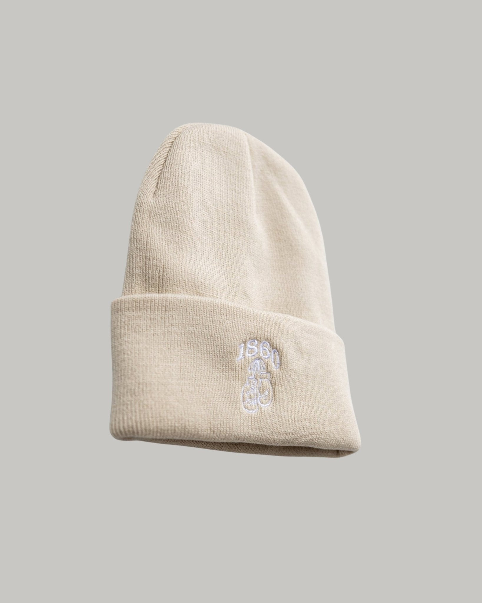 Premium 1860 Boxen Beanie-Mütze - Beige - 1860Boxen - Shop